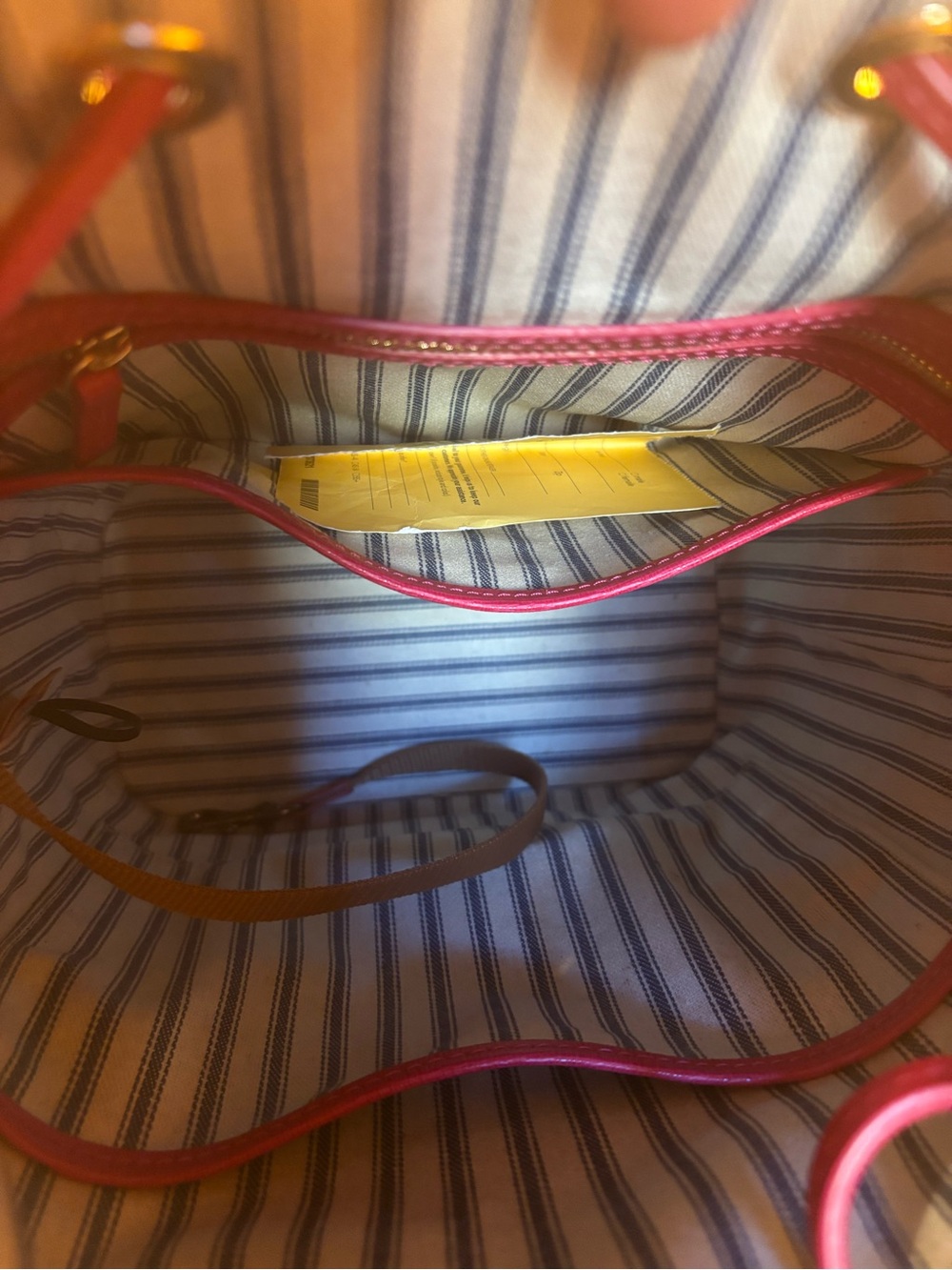 Dooney & Bourke Hot Pink Pebble Leather Drawstring Satchel - Picture 5 of 6